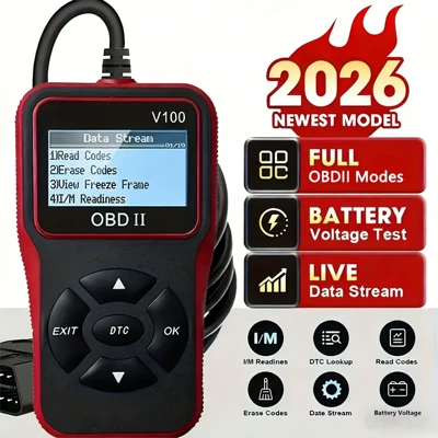 Car Diagnostic Obd2 Scanner Tool Comprehensive Diagnostic Code Engine Fault Detection V100 Code Reader Card (Other Automotive Safety Supplies)