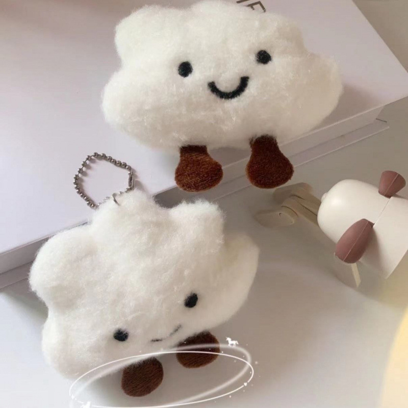 Bolsa de muñeca de peluche colgante llavero adorable broche accesorios llavero joyas colgante de peluche bolso escolar