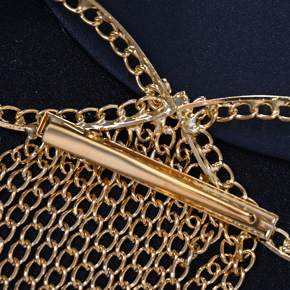 Europa y los Estados Unidos exagerado metal bordado adornamiento de cabello arco de alto nivel un clip de cabello de viaje diario tocado