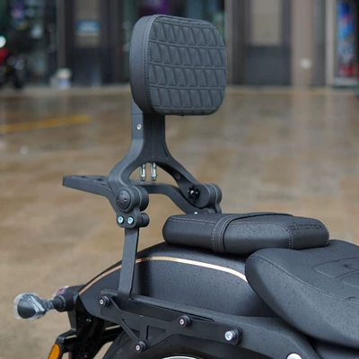 Motorcycle bumper Tail Bag Bars Anti-fall Anti-collision - tianpu-style-aluminum-alloy-folding-black-backrest-tail-rack