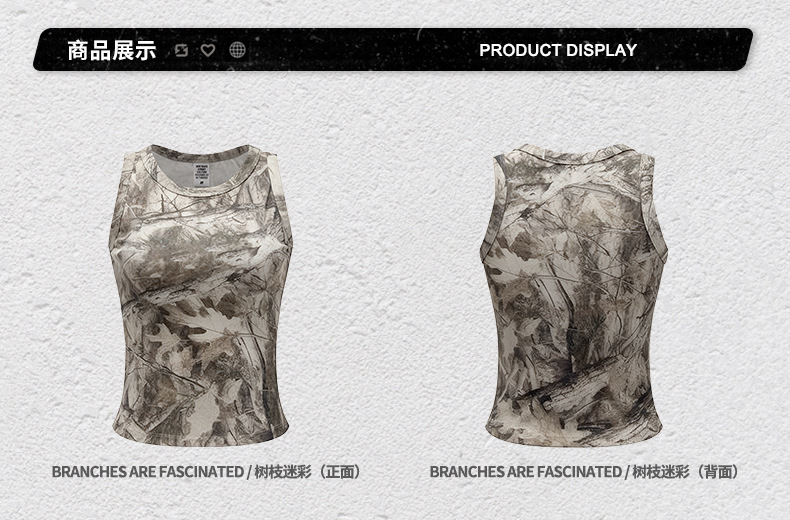 Marca de moda de hombre de verano Europa y América al aire libre camuflaje de mangas cortas chaleco de camiseta delgada cabina pantalones cortos pareja set hombre y mujer image 13