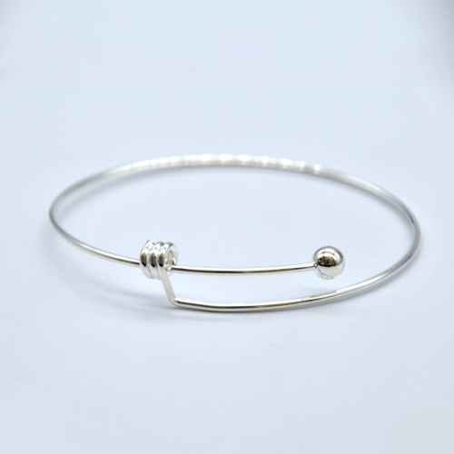 European and American cross-border single bead event push-pull bracelet DIY bracelet adjustable retractable push-pull steel wire bracelet for women