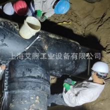 铸铁管三通抢修抱箍全覆盖密封抗脱拉加长型异三通修补堵漏哈夫节