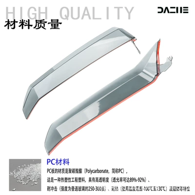 Suitable for Yamaha Nmax155 Model 25, Special Leg Wind Shield, Leg Protection, Knee Protection, Side Wind Deflector, Modification Accessories (Motorcycle front windshield) - smoke-gray