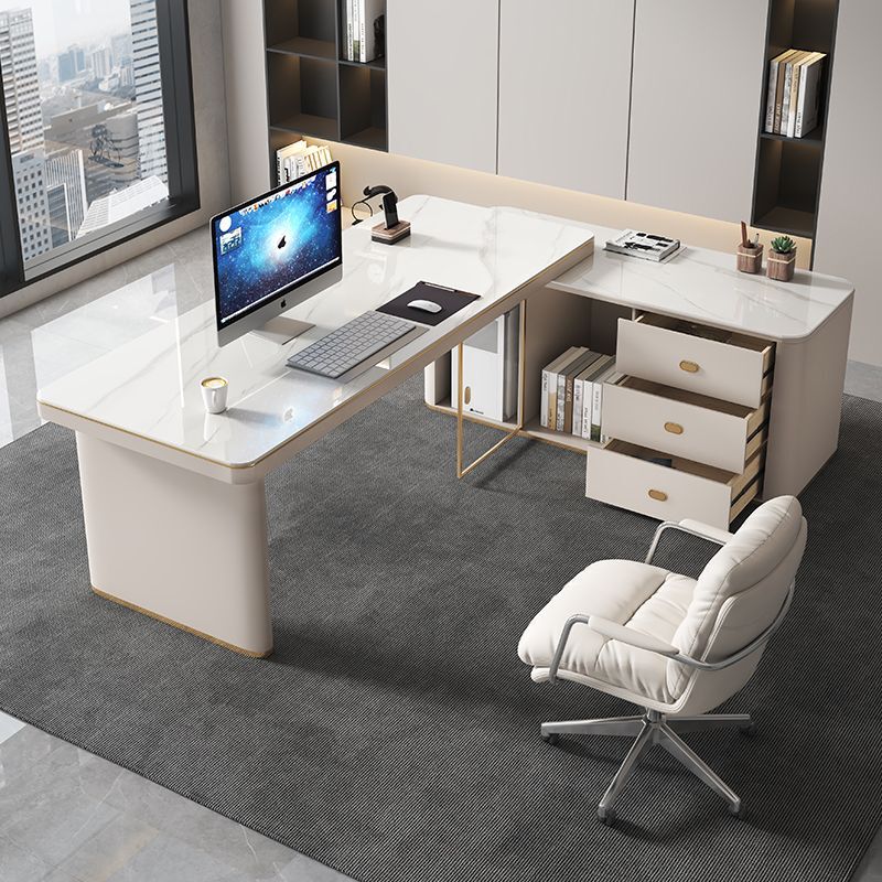 Slate Desk Simple Modern Light Luxury Home Desk Study Designer High-End Boss Corner Computer Desk