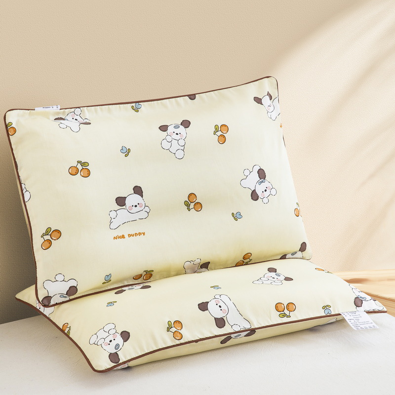 Almohada para niños de jardín de infantes AB cara Almohada de terciopelo de guisantes de algodón Almohada de almohada desmontable para niños de uno a diez años