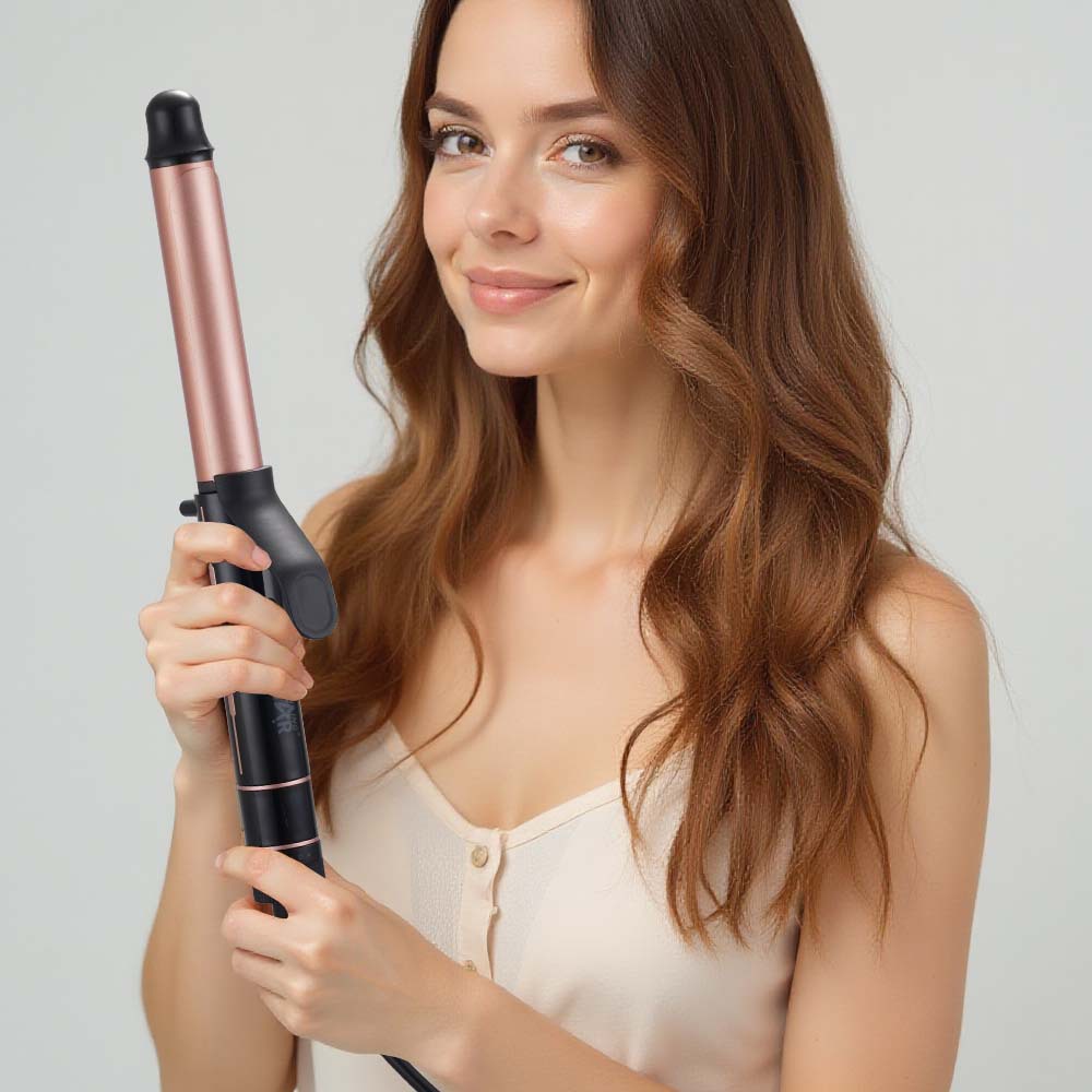 Winningstar pantalla digital transfronteriza de 60W con férula eléctrica de control de temperatura sin dañar el rizador Curling iron