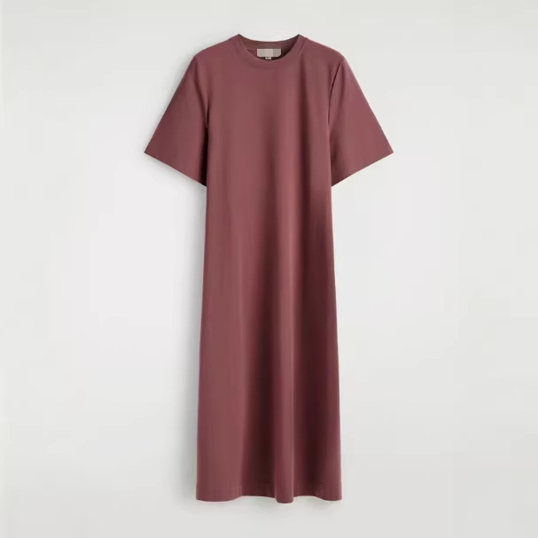 Bm&Md&Za New Summer Women's Standard Fit Belt Detail Mid-Length T-Shirt Dress 1327018001 Bm&Md&Za New Summer Women's Standard Fit Belt Detail Mid-Length T-Shirt Dress 1327018001