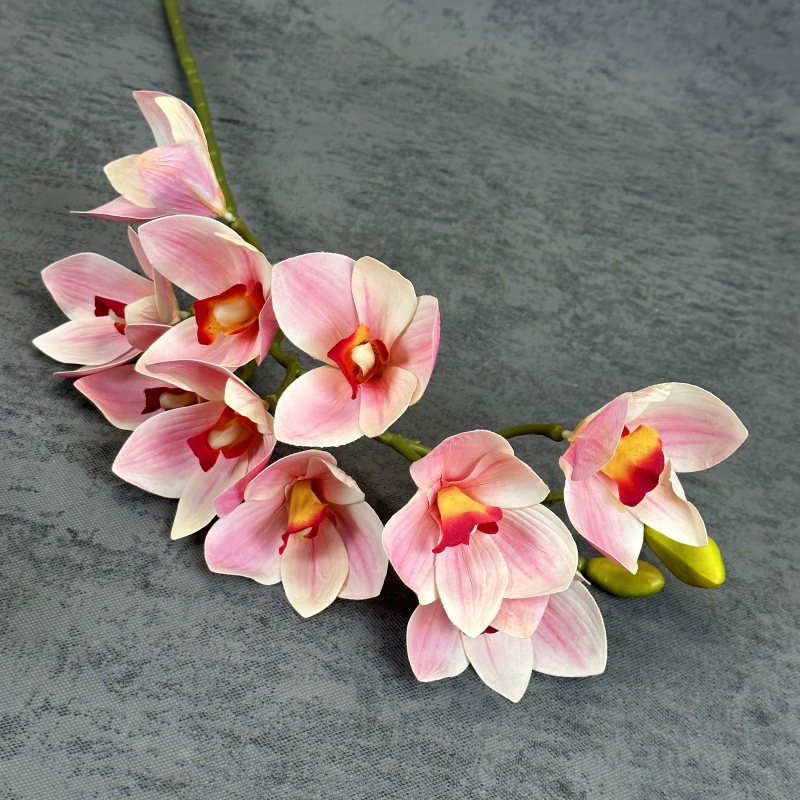10 platillos Sensación artificial flor 3D impresión película Magnolia Home Dress Up flor arreglo props flor falsa al por mayor