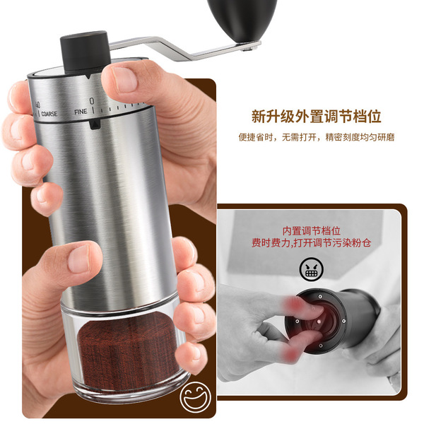 Stainless steel high-end coffee appliance hand grinder coffee bean…