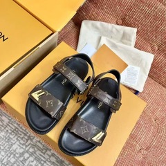 外贸新款欧美中东迪拜俄罗斯荷兰德国时尚印花魔术贴厚底沙滩凉鞋