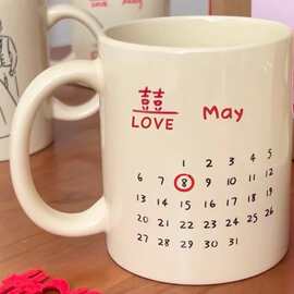 厂家批发供应陶瓷马克杯150z热转印印制Logo图片文字创意咖啡杯