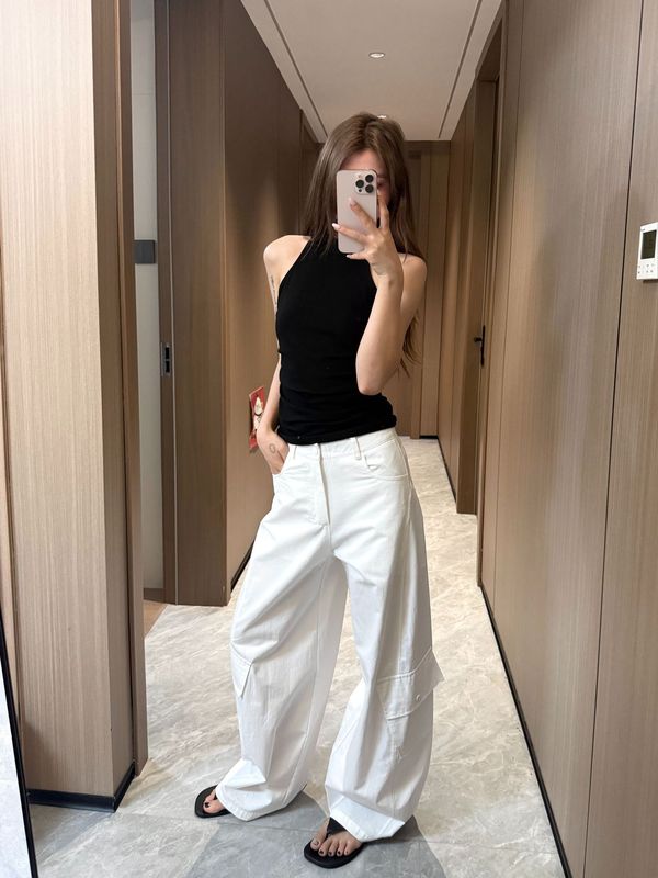 美式阔腿工装牛仔裤女秋冬牛仔阔腿裤女小个子裤子女高腰显瘦女款|undefined