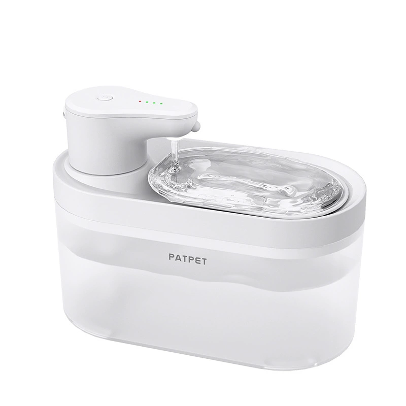 Диспенсер для воды для домашних животных Автоматический фильтр для живой воды Водяной насос Большой емкости Беспроводная зарядка Интеллектуальный индукционный поток P
