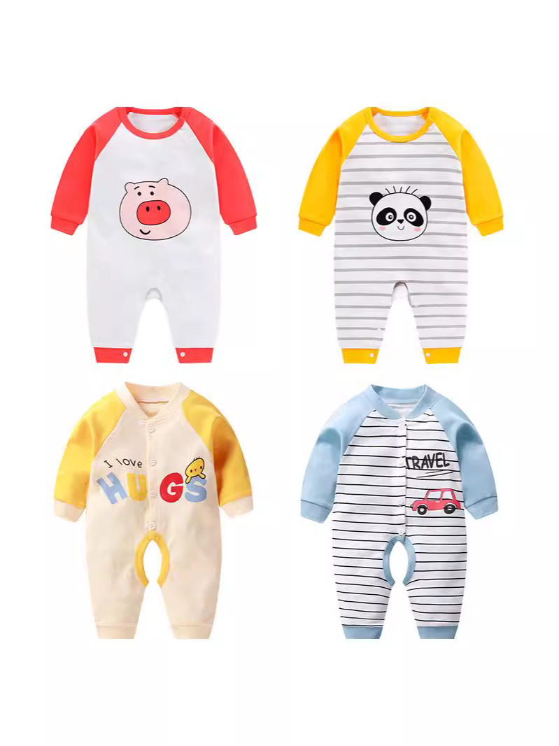 [Liquidación] Mameluco de manga larga para recién nacido, ropa de bebé, mameluco de algodón puro, mono para gatear