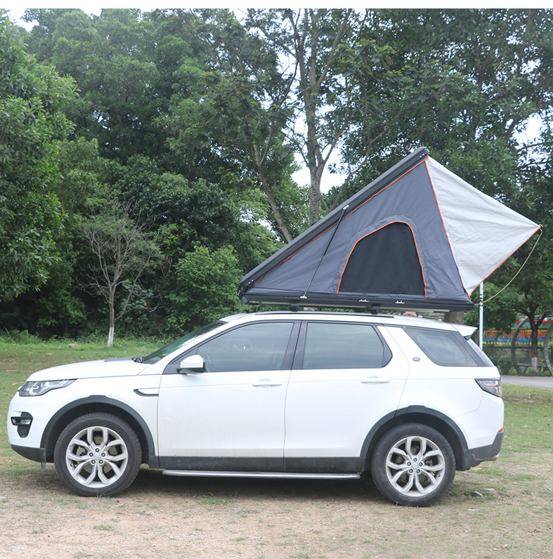 Wholesale Outdoor Camping Waterproof and Windproof Car Tent Suv Car Camping Aluminum Alloy Triangular Roof Quick Setup