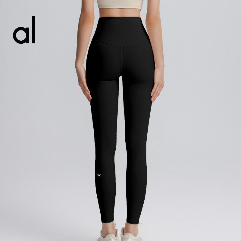 Yoga alo, los mismos pantalones deportivos de tiburón, pantalones para mujeres, pantalones de cintura alta, ejercicios deportivos, pantalones deportivos de nueve puntos