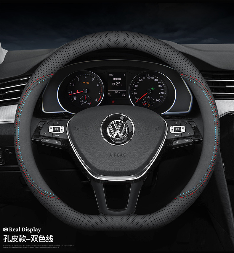 Steering Wheel Cover Lavida Sagitar Magotan Passat Bora Golf Tanyue Tuyue Touguan Leather Cover