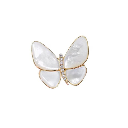 Emerging from cocoon and becoming a butterfly, Meng Wanzhou's same style butterfly brooch, new fashionable temperament suit brooch, decorated with popular and versatile corsage