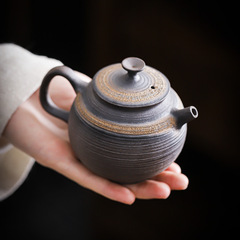 粗陶快客杯功夫茶具 蓋碗手抓壺便攜泡茶壺碗 茶杯家用辦公室日式