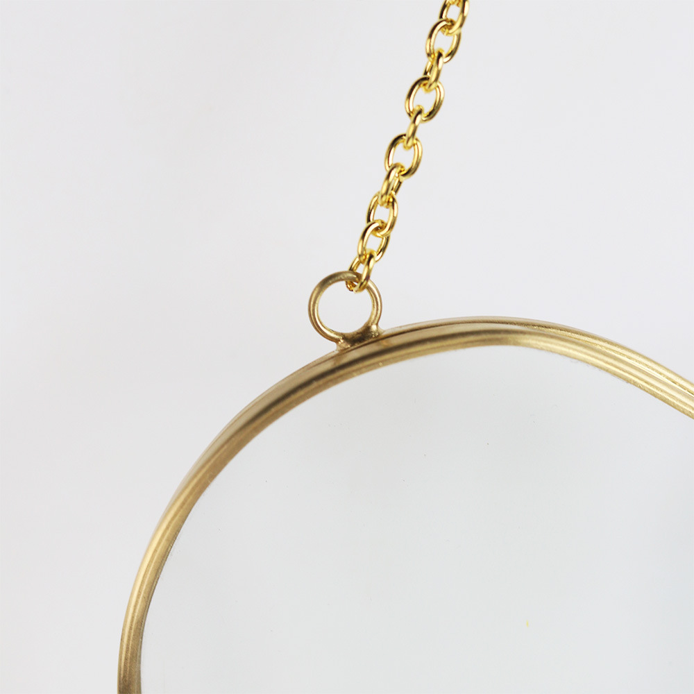 Transfronterizo nórdico creativo corazón dorado marco de flores secas decoración de escritorio marco de vidrio personalizado fábrica al por mayor