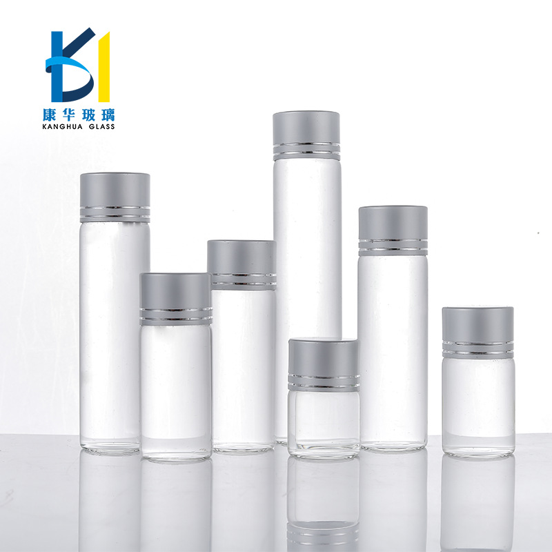 Creative Glass Bottle With Diameter22mm,Silver Cap,Sealed And Repackaged,Agarwood Glass Bottle,Candy Drift Bottle,ing Bottle