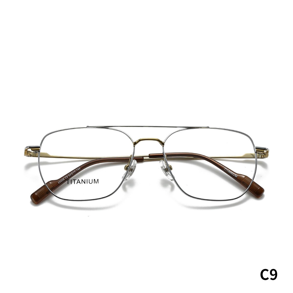 STUDIOMUKU gafas de madera cool aire abierto cuadrado marco de gafas de doble haz cómodos marco de gafas de negocios ultraligero
