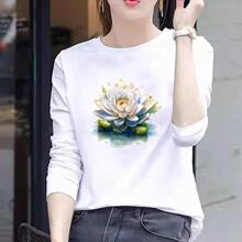 ���仨��Բ��ӡ����������Ů�⴩ins����������ﶬ��������T��