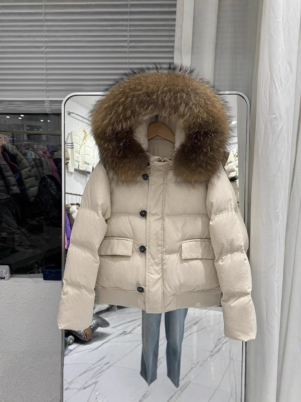 2025冬季新款韩版宽松加厚保暖连帽羽绒服女短款小个子面包服外套|undefined