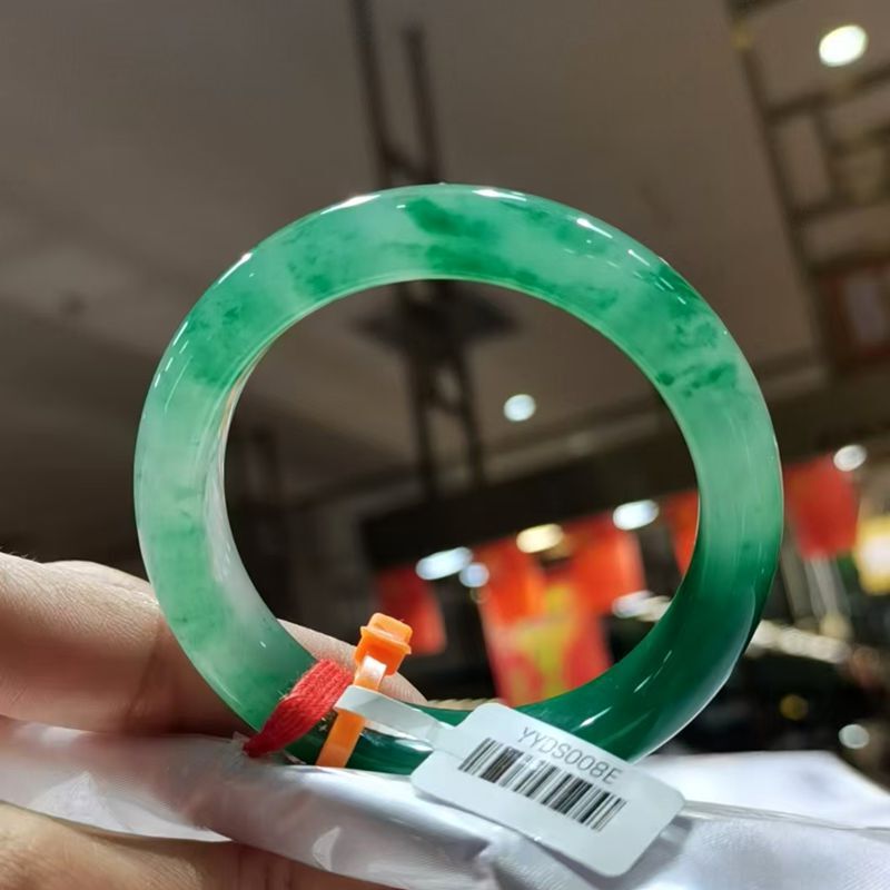 アフリカ翠玉工芸品卸売り氷種漂緑花天然色アフリカ翠ブレスレット源工場供給源|undefined