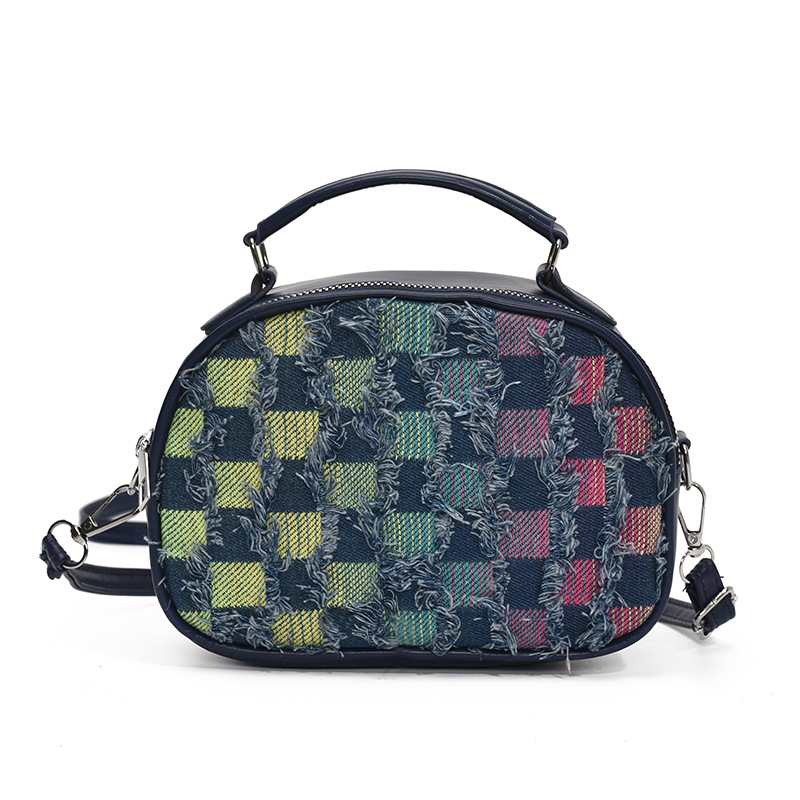 2025 diseño de moda extranjero personalidad casual estrella gradiente denim cadena de hombro bolso de mujer