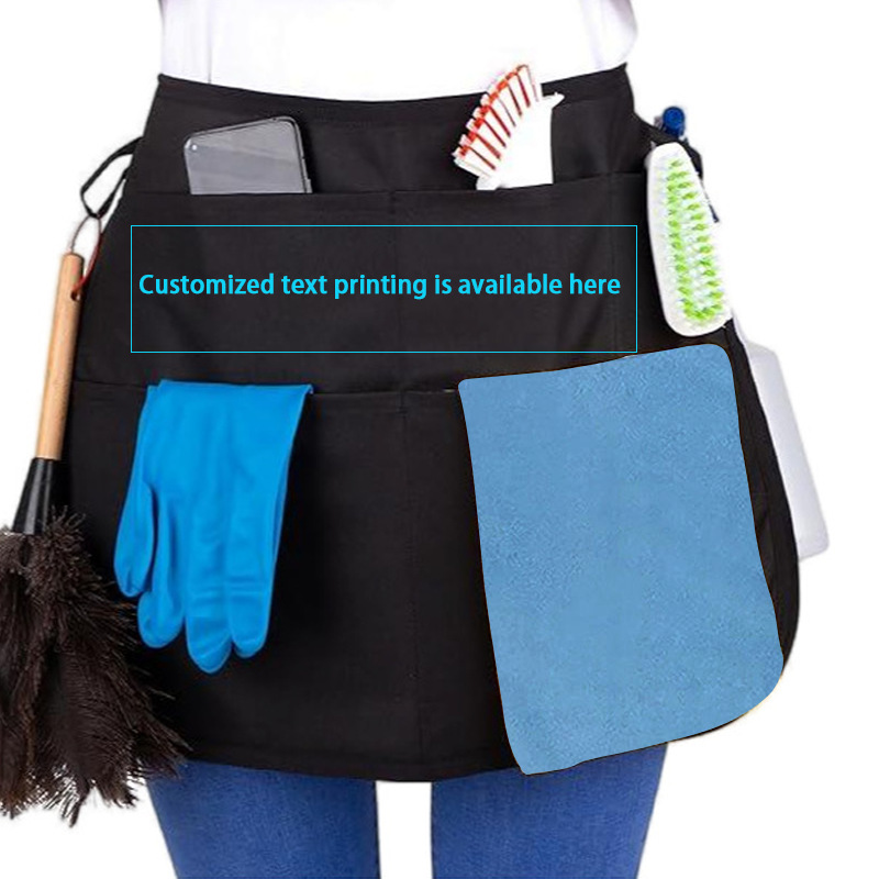 Algodón de lona grueso delantal de cocina café barbería ropa de trabajo carpintería jardinería correa de vaqueros cintura fábrica al por mayor