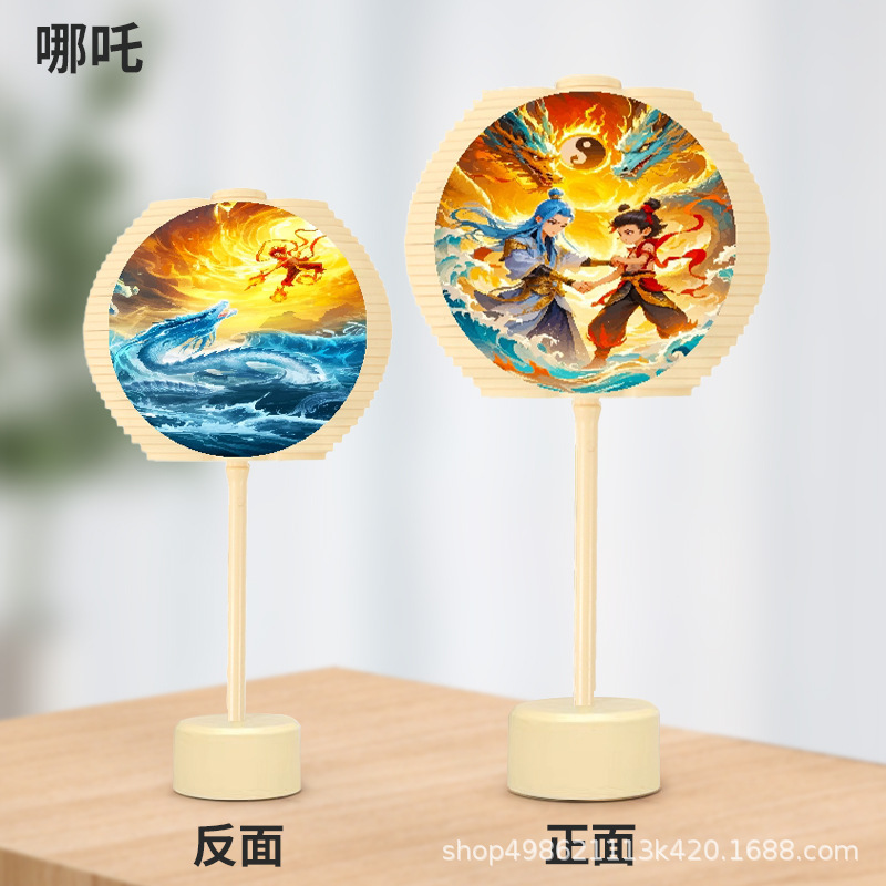 潮玩旋转斐波那契手摇螺旋树棒棒糖解压棒哪吒小摆件儿童玩具批发|undefined