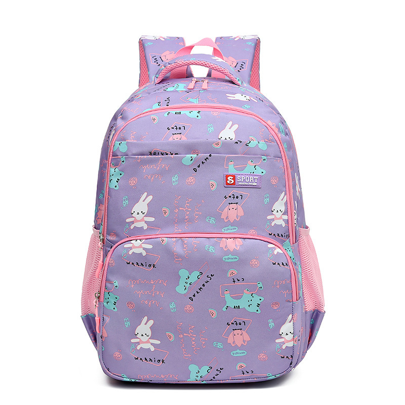 Fábrica al por mayor nueva escuela primaria estudiante mochila niños niña grado 1-6 dulce lindo ligero casual mochila