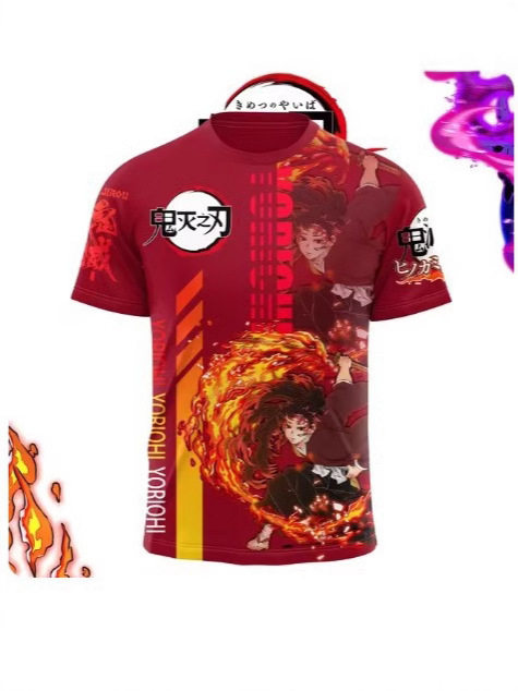 Japanese universal big T-shirt for men and women for leisure with a…