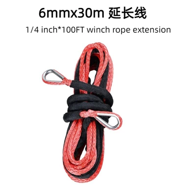 Trailer Rope Hook Uhmwpe Electric – Trailer rope/net/strap - red-6mmx-30m-extension-cable