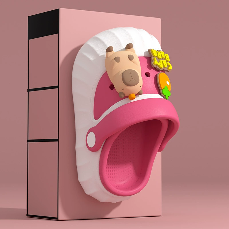 Капибара Детские пещерные тапочки Летние нескользящие Баотоу для девочек Детские сандалии для мальчиков Пляжная обувь