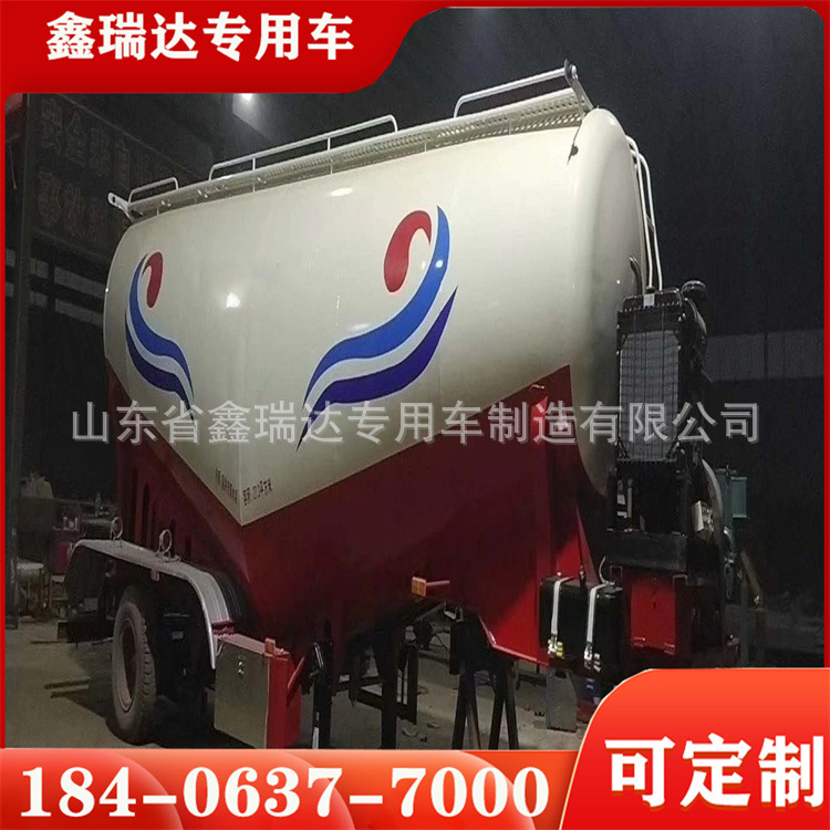 48m³ Bulk Cement Tank Bulk Urea Tank Truck Calcium Carbonate Transport Tank Tank Truck Feed Pellet Transport Tank Truck