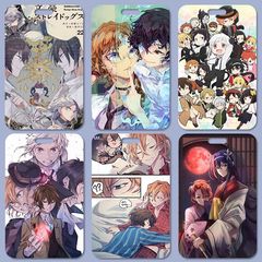 Tao Zai Zhi Public Transport Card Case with Anime Accessories, Student Campus Card, Wild Dogs of Literature Card Case, Dual-Sided Skateboard