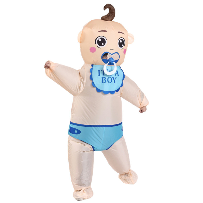 Nuevo babero lindo transfronterizo ropa inflable para niños y bebés decoración de fiesta celebración festiva divertida