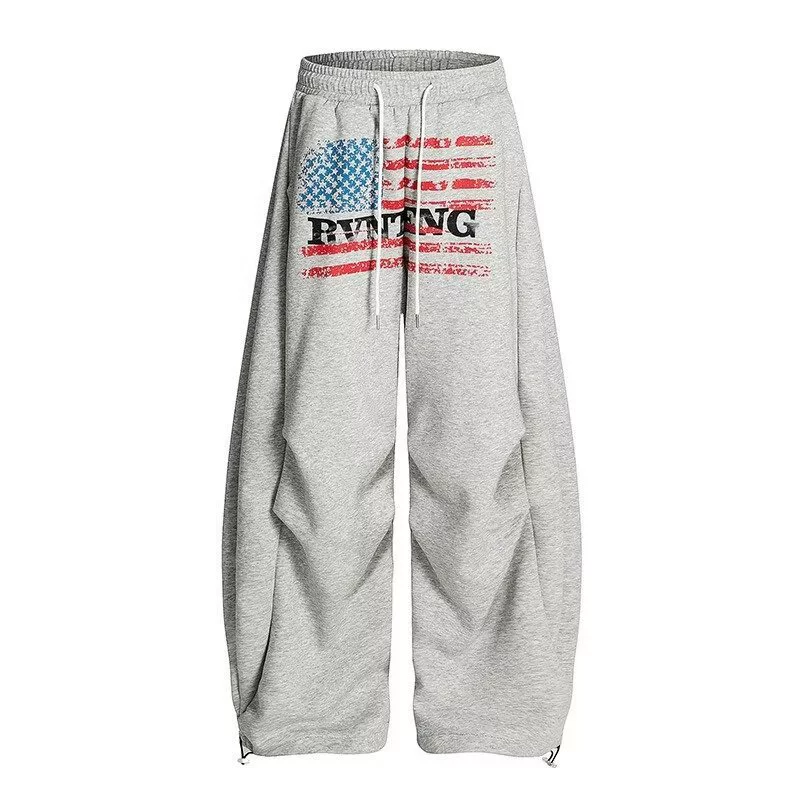 Свободные осенние брюки oversize, корейский стиль, свободный крой — размеры S–3XL, чёрный и серый