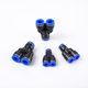Air pipe quick plug connector Y-shaped tee quick connector plastic PY6PY4/8/10/12/14 pneumatic connector