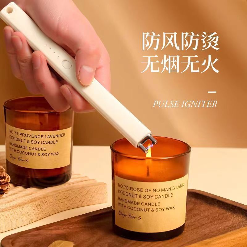?跨境货源厨房煤气灶脉冲点火器防风USB充电式点火柄点火棒神器