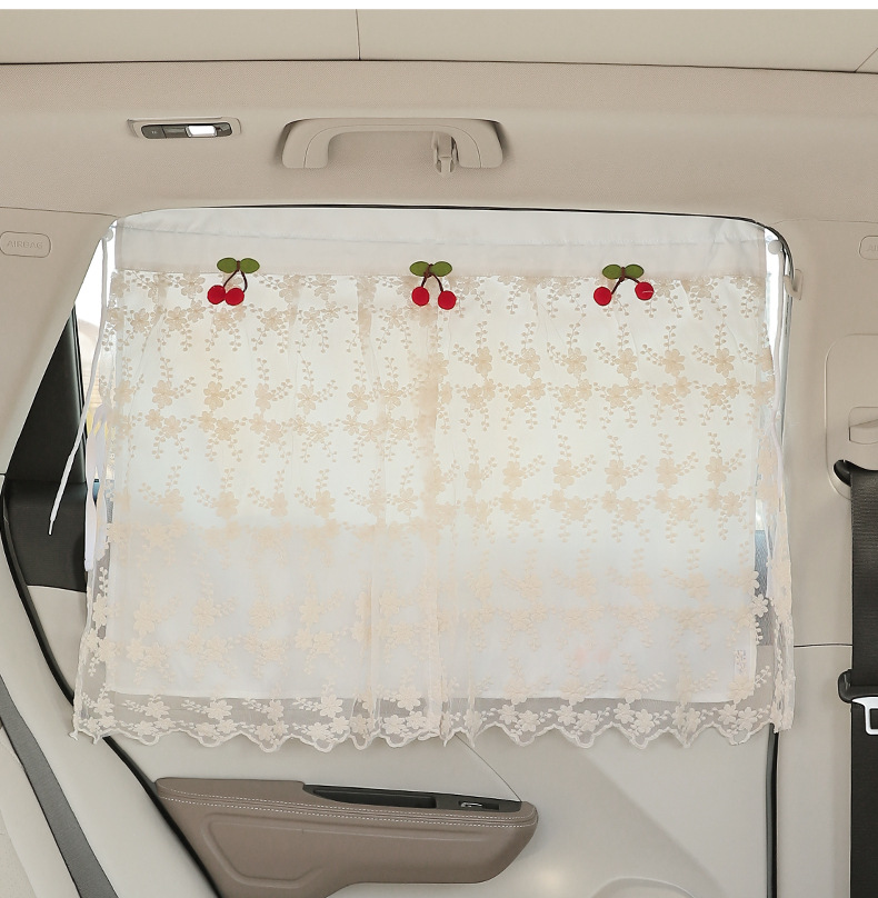 Car Sunshade Side Curtain Suction Cup Car Baby Sun Protection Heat Insulation Curtain Car Baby Privacy Side Curtain