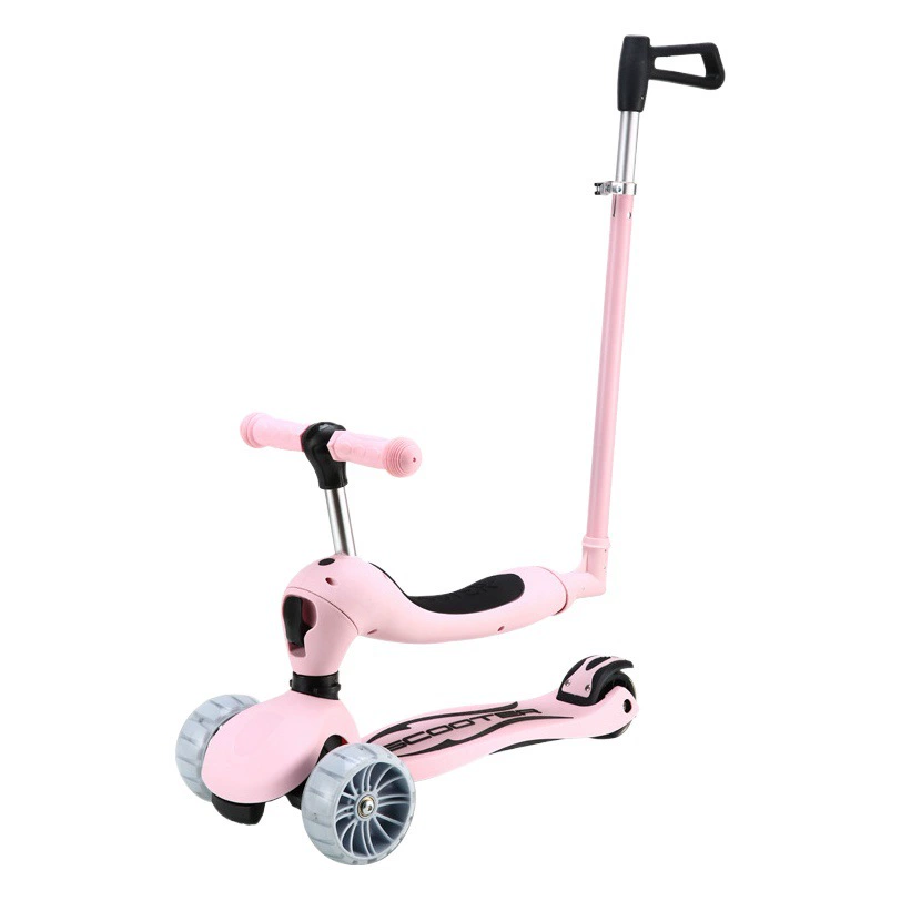 Самокат детский Самокат трехколесный самокат 1-2-3-8 лет самокат 2-в-1 Детский самокат