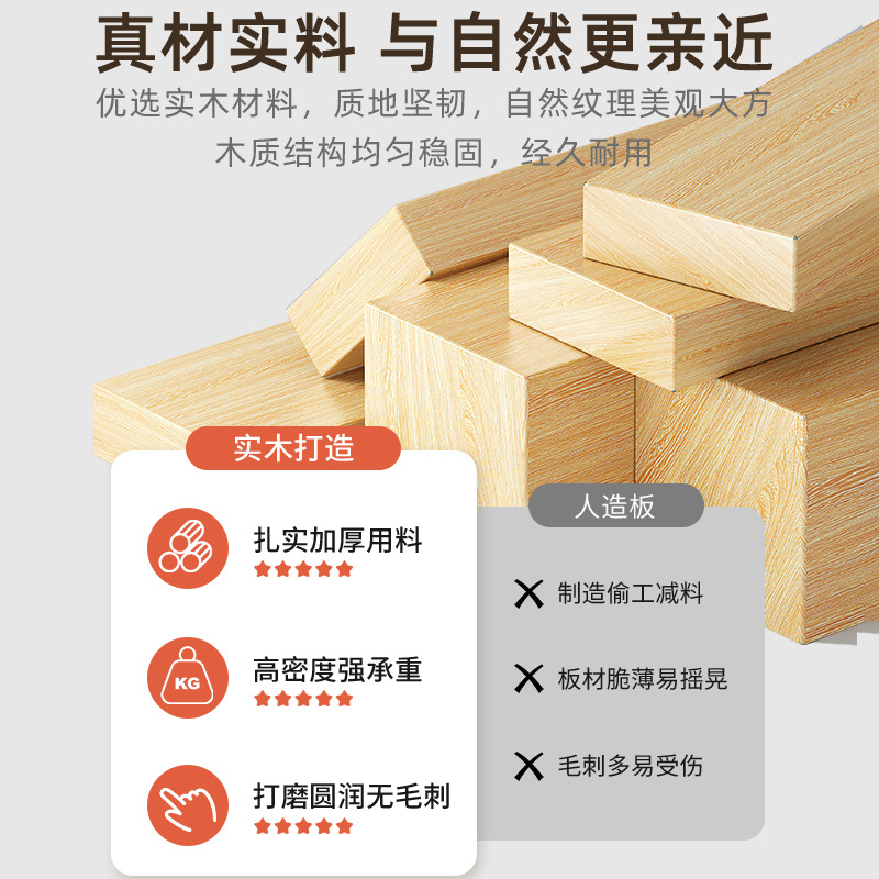 Estantería móvil de madera maciza con ruedas Estante debajo del escritorio Oficina de piso Estante de almacenamiento multicapa Estante para libros pequeños