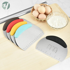 Stainless steel ruler flour scraper, cutting knife, cream scraper, pancake baking tool, scraper