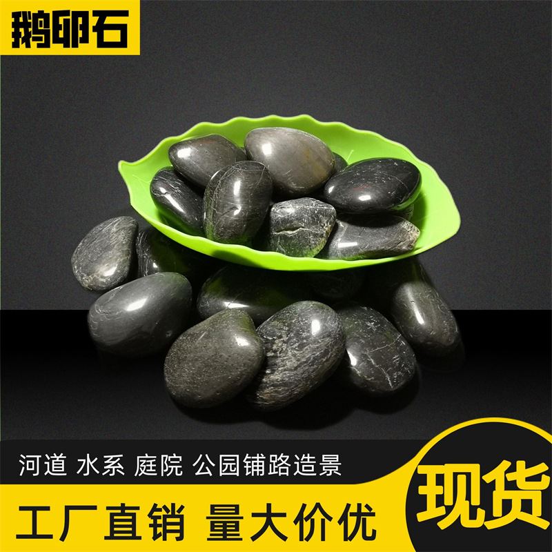 供应鹅卵石变压器垫层滤料 雪花白鹅卵石 五彩小石子造景铺面