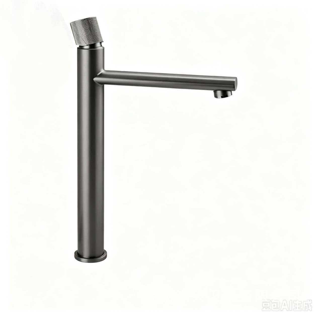 Grifo Mezclador para Lavabo Giratorio 360° de Cobre con Acabado Cepillado