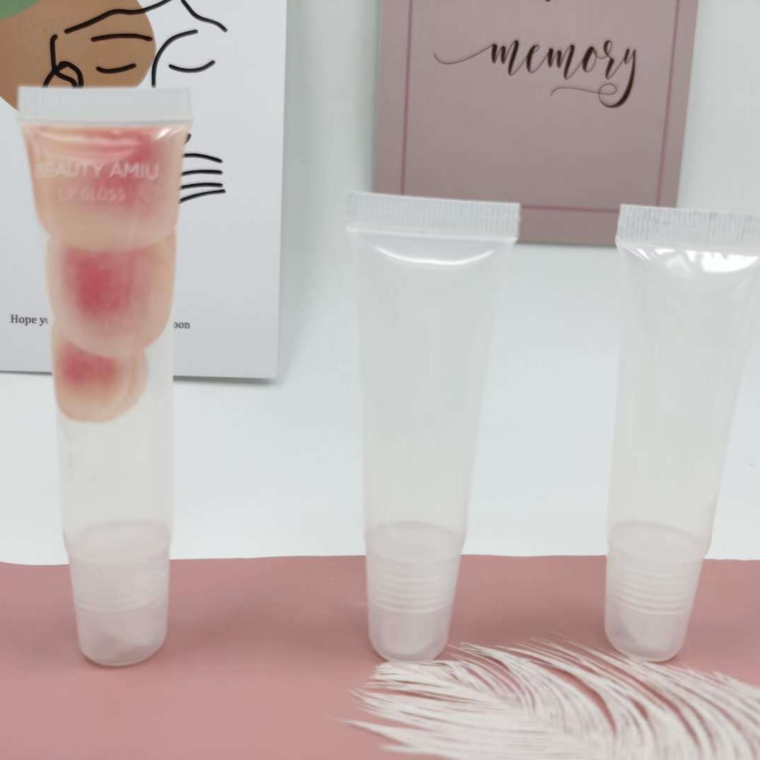 软管透明唇膏管 斜口唇釉唇彩润唇化妆品分装管 厂家唇彩空管